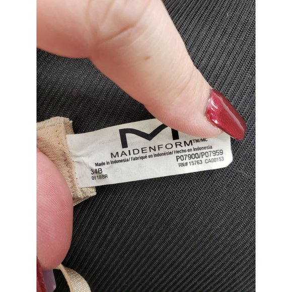 Maidenform 1-Fabulous-Fit T-Shirt Tan Underwire 07959 MSRP-$38.00 34B - Picture 4 of 9